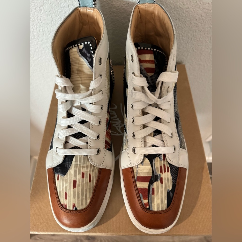 Christian Louboutin, Brown (Multicolor), Size 43.5